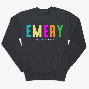 Emery South Dakota Color Pop Premium Crewneck Sweatshirt