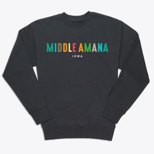 Middle Amana Iowa Color Pop Premium Crewneck Sweatshirt
