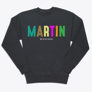 Martin Michigan Color Pop Premium Crewneck Sweatshirt
