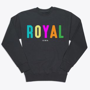 Royal Iowa Color Pop Premium Crewneck Sweatshirt
