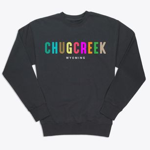 Chugcreek Wyoming Color Pop Premium Crewneck Sweatshirt