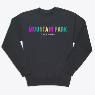 Mountain Park Oklahoma Color Pop Premium Crewneck Sweatshirt
