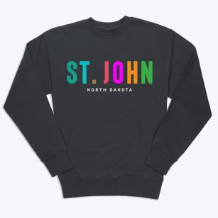 St. John North Dakota Color Pop Premium Crewneck Sweatshirt