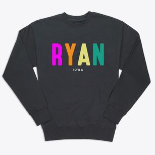 Ryan Iowa Color Pop Premium Crewneck Sweatshirt