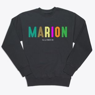 Marion Illinois Color Pop Premium Crewneck Sweatshirt