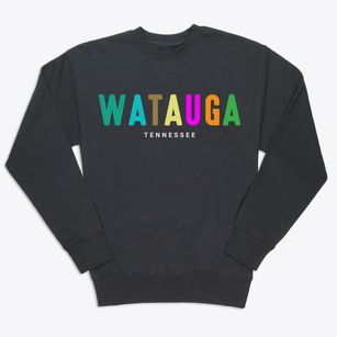 Watauga Tennessee Color Pop Premium Crewneck Sweatshirt