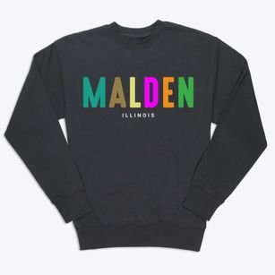 Malden Illinois Color Pop Premium Crewneck Sweatshirt