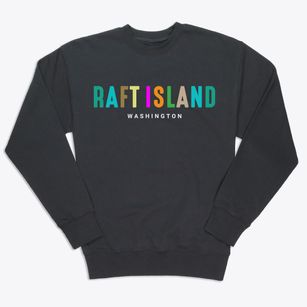 Raft Island Washington Color Pop Premium Crewneck Sweatshirt
