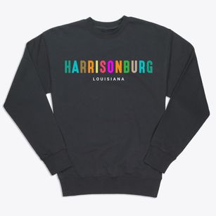 Harrisonburg Louisiana Color Pop Premium Crewneck Sweatshirt