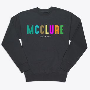 Mcclure Illinois Color Pop Premium Crewneck Sweatshirt