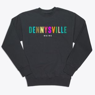 Dennysville Maine Color Pop Premium Crewneck Sweatshirt