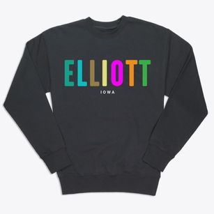 Elliott Iowa Color Pop Premium Crewneck Sweatshirt