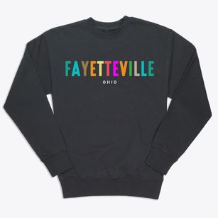 Fayetteville Ohio Color Pop Premium Crewneck Sweatshirt
