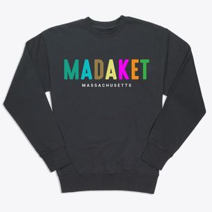 Madaket Massachusetts Color Pop Premium Crewneck Sweatshirt