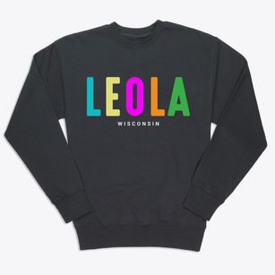 Leola Wisconsin Color Pop Premium Crewneck Sweatshirt