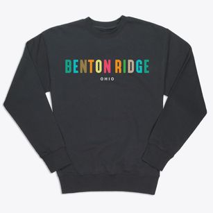 Benton Ridge Ohio Color Pop Premium Crewneck Sweatshirt