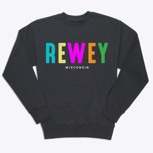 Rewey Wisconsin Color Pop Premium Crewneck Sweatshirt