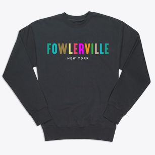 Fowlerville New York Color Pop Premium Crewneck Sweatshirt
