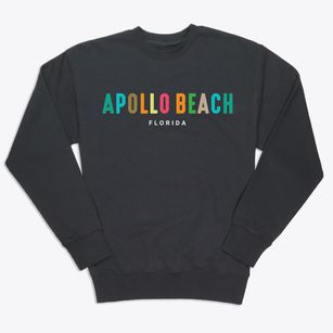 Apollo Beach Florida Color Pop Premium Crewneck Sweatshirt