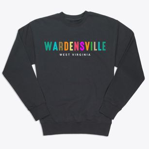 Wardensville West Virginia Color Pop Premium Crewneck Sweatshirt