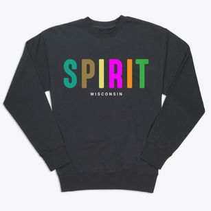 Spirit Wisconsin Color Pop Premium Crewneck Sweatshirt