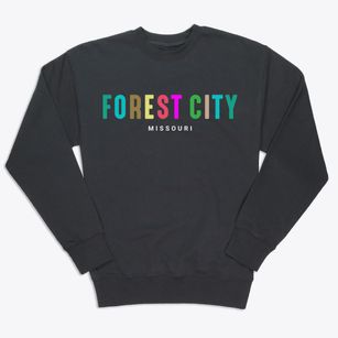 Forest City Missouri Color Pop Premium Crewneck Sweatshirt