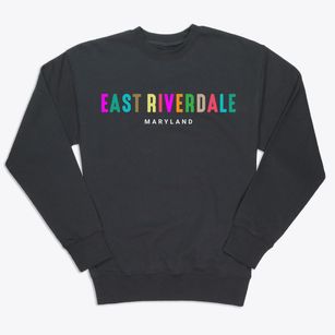 East Riverdale Maryland Color Pop Premium Crewneck Sweatshirt