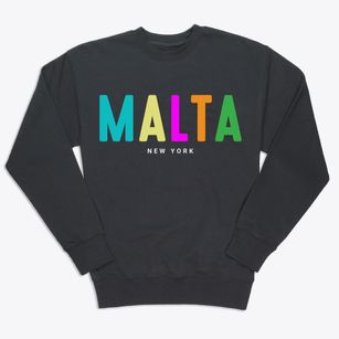 Malta New York Color Pop Premium Crewneck Sweatshirt