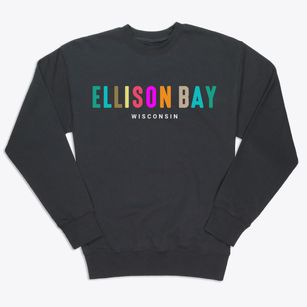 Ellison Bay Wisconsin Color Pop Premium Crewneck Sweatshirt
