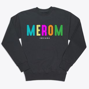 Merom Indiana Color Pop Premium Crewneck Sweatshirt