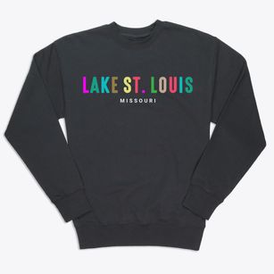 Lake St. Louis Missouri Color Pop Premium Crewneck Sweatshirt