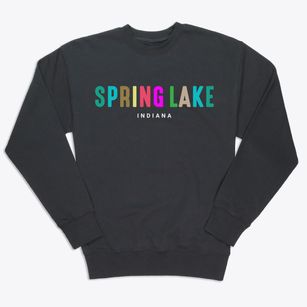 Spring Lake Indiana Color Pop Premium Crewneck Sweatshirt