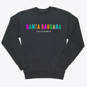 Santa Barbara California Color Pop Premium Crewneck Sweatshirt