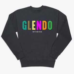 Glendo Wyoming Color Pop Premium Crewneck Sweatshirt