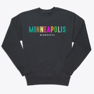 Minneapolis Minnesota Color Pop Premium Crewneck Sweatshirt