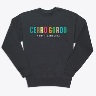 Cerro Gordo North Carolina Color Pop Premium Crewneck Sweatshirt