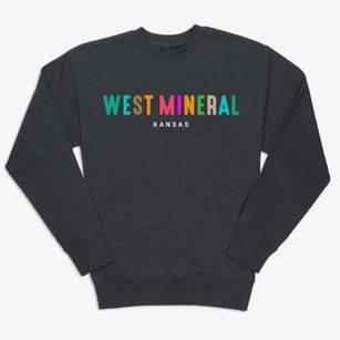 West Mineral Kansas Color Pop Premium Crewneck Sweatshirt
