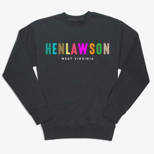 Henlawson West Virginia Color Pop Premium Crewneck Sweatshirt