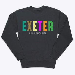 Exeter New Hampshire Color Pop Premium Crewneck Sweatshirt