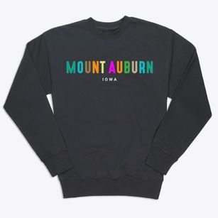 Mount Auburn Iowa Color Pop Premium Crewneck Sweatshirt