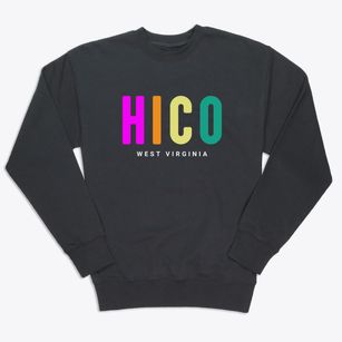 Hico West Virginia Color Pop Premium Crewneck Sweatshirt