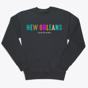 New Orleans Louisiana Color Pop Premium Crewneck Sweatshirt