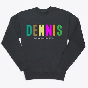 Dennis Massachusetts Color Pop Premium Crewneck Sweatshirt