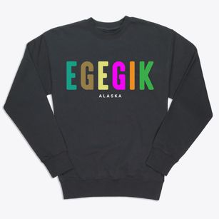 Egegik Alaska Color Pop Premium Crewneck Sweatshirt