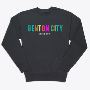 Benton City Missouri Color Pop Premium Crewneck Sweatshirt