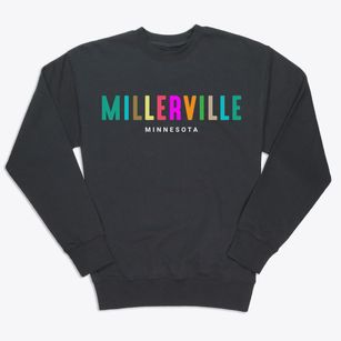 Millerville Minnesota Color Pop Premium Crewneck Sweatshirt