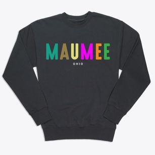Maumee Ohio Color Pop Premium Crewneck Sweatshirt