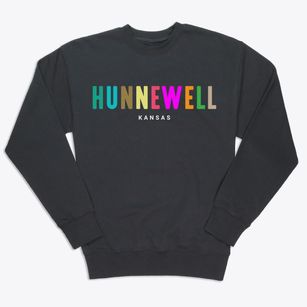 Hunnewell Kansas Color Pop Premium Crewneck Sweatshirt