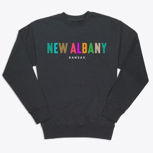 New Albany Kansas Color Pop Premium Crewneck Sweatshirt