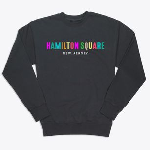 Hamilton Square New Jersey Color Pop Premium Crewneck Sweatshirt